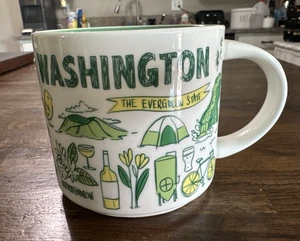 Starbucks Washington Evergreen State Collector Mug Been there Series 14oz - Picture 1 of 4