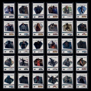 Upper Deck 2022 Marvel Studios Allure Symmetry Bianco Set Completo 30 Carte SP - Foto 1 di 12