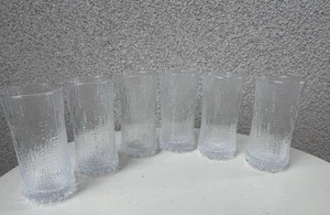 Vintage MCM Weingläser 6er Set Klar Kristall Ittala Ultima Thule Finnland 4,5" - Bild 1 von 7