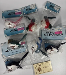 Vintage Craft Birds 4" Chickadees Wreath/Decor Lot of 7 NOS - Picture 1 of 7