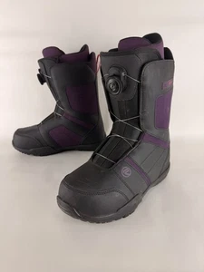 FLOW Maya BOA Women's Snowboard Boots Womens Size 8 Purple Black - Picture 1 of 10