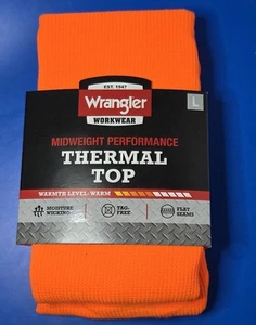 Wrangler L Blaze Orange Thermo Top Workwear Midweight Performance Polyester - Bild 1 von 4