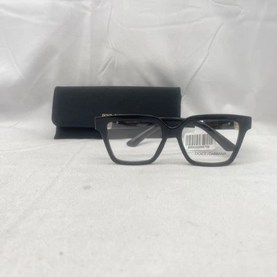 Gafas Dolce & Gabbana para mujer grandes cuadradas de borde completo DG3395 negras usadas Foto 1 de 4