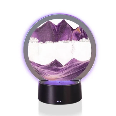 Art + Tech LED Sand Art Motion Display Relaxing Desk Decor Purple 16x19cm - image 1 of 4