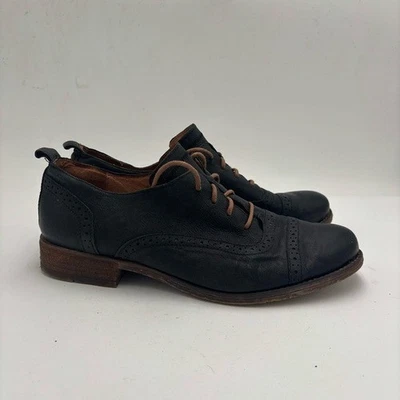 Josef Seibel Women’s 42 Black Leather Sienna 85 Lace Up Loafers - Image 1 of 4