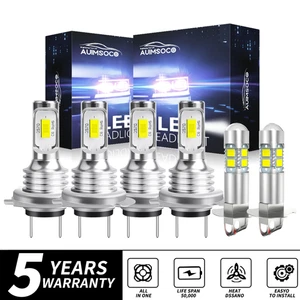 For Volkswagen Golf 2000-2006 6000K LED Headlight High Low Beam Fog Light Bulbs - Picture 1 of 16