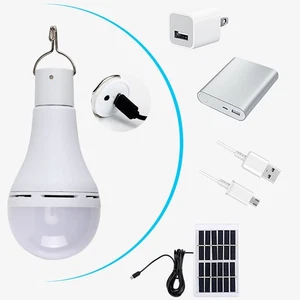 Bombilla Solar LED 7W Luz Blanca Positiva Controlada por Luz 5 Engranajes Integrada - Imagen 1 de 24