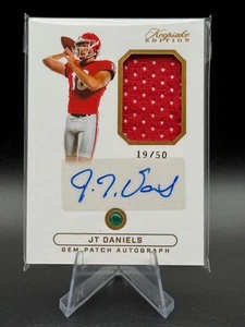 JT Daniels 2024 Keepsake Multi Sport Gem/Relic/Auto 19/50 - Picture 1 of 2