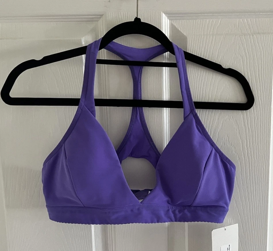 Lululemon Bra 6 All Day Breeze Purple Light Electric Indigo LW2DT8S Racerback