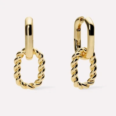 NUEVO Pendientes de aro doble ceniza Ana Luisa $85 Foto 1 de 4