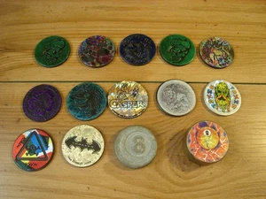 Lot Of 14 Plastic and Metal Pog Slammers - Picture 1 of 17