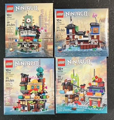LEGO Micro Ninjago City Complete Set All Four (4) #40703, #40704, #40705, #40706 - Image 1 of 2