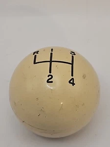 White 4 Speed Gear Shift Knob Handle Accessory Knob Manual Floor Hot Rod GM AMC - Picture 1 of 7