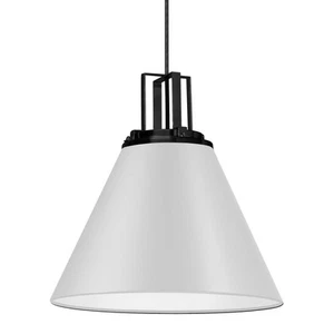 Dainolite SNS-141P Sonus 14"W Pendant - Matte White / Matte Black - Picture 1 of 10