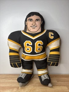 Vintage Mario Lemieux #66 Stuffed Plush Doll Ace Novelty 24" Pittsburgh Penguins - Picture 1 of 5