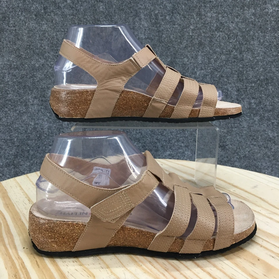 Sandalias Haflinger Mujer 38 Beverly Beige Cuero Corcho Plantilla Cómodas Tirantes Foto 1 de 4