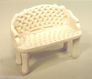 Wrought Iron Garden Bench 2 PACK Miniaturse 1/24 Scale G Scale Diorama Items - Picture 1 of 1