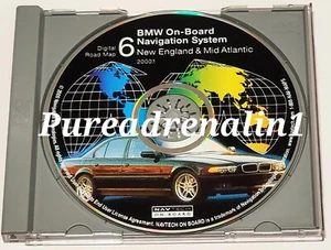 1999 2003 BMW E38 740i E39 540i NAVIGATION  MAP CD 6 2000.1 New England Mid Atl - Picture 1 of 1