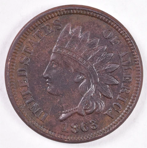 1863 Indian Head Cent - 4 Diamonds Cover