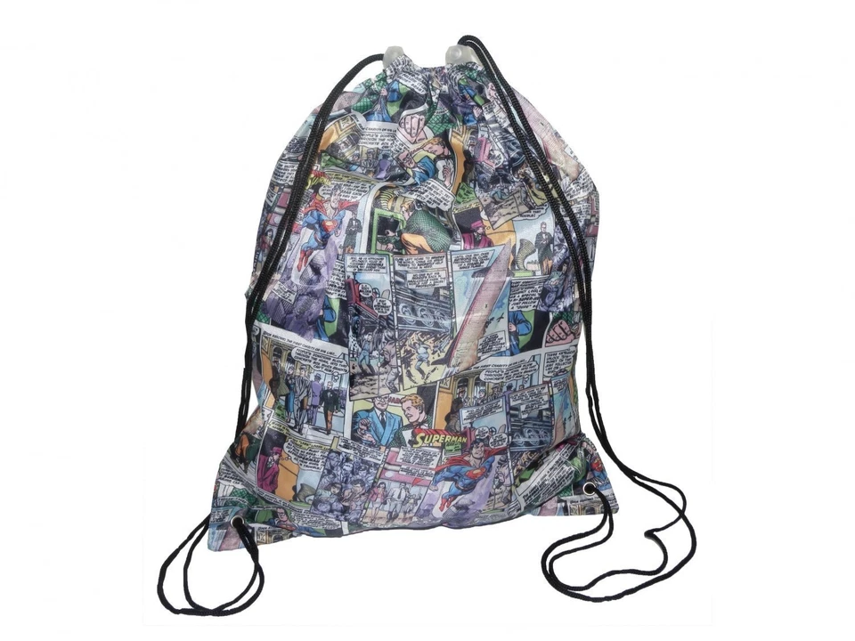 DC Comics - Superman - Turnbeutel - Superman Flys - Comic Stripes - 46 x 37 cm