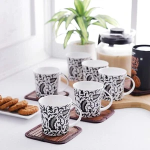 Bone China J Coffee Mug Set, 150Ml, 6 Piece - Picture 1 of 3
