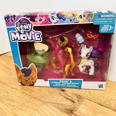 My Little Pony The Movie Rarity & Capper Dapperpaws Styling Friends Set Nuevo Foto 1 de 4