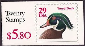 Scott #BK175 (2485a) Wood Duck Booklet of 20 Stamps - MNH - Picture 1 of 3