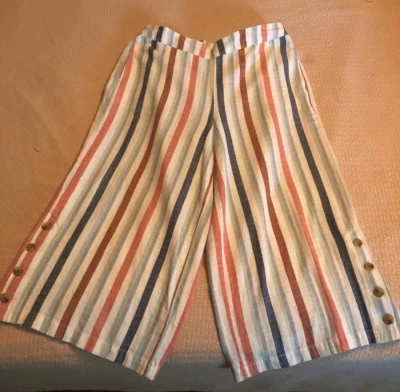 ANA ~ PANTALONES CORTOS BOHO HIPSTER PLAYA MEZCLA LINO PIERNA ANCHA TALLA GRANDE Foto 1 de 4