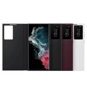 Smart Window S View Flip Case fr Samsung GALAXY S22 Ultra Chip Intelligent Cover - Picture 1 of 12