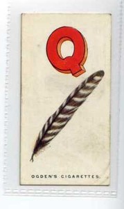 (Jf8213) OGDENS,POULTRY ALPHABET,QUILLS,1924,#17