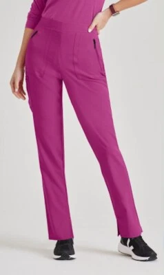 Barco Unify Scrubs 601 Flat Front Scrub Pant in "Magenta" Size XL - Image 1 of 3