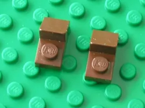 2 x LEGO RedBrown Slope 45 2x1 with 2/3 Cutout Ref 92946 Set 70912 75157 41059 - Foto 1 di 1