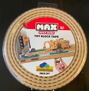 Block tape Zuru Max Toy 2 M/ 6.5 Feet - Tan/Brown - NEW - Picture 1 of 2