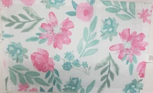 Set of 4 Same Kitchen Fabric Thin Placemats, MULTICOLOR FLOWERS & LEAVES, GR - Picture 1 of 10