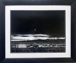 Ansel Adams "Moonrise Hernandez, NM 1941 (LG)" Custom Framed NEW ART New Mexico - Picture 1 of 3