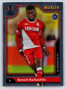 Novato Benoit Badiashile Merlin 2021 cromado de la UEFA #40 AS Monaco FC - Imagen 1 de 2