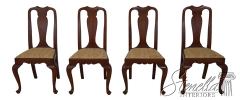 L60464EC: Set of 4 HENKEL HARRIS Model 109 Cherry Dining Chairs Cover