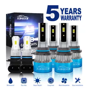 For Toyota Corolla Sedan 2005-2008 LED Headlight Fog Light Bulbs Kit Xenon White - Picture 1 of 15