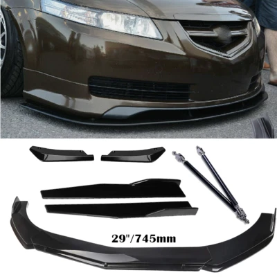 Front Bumper Lip Spoiler Splitter Side Skirt Rear Lip For Acura TL 2004-2008 H Foto 1 de 4