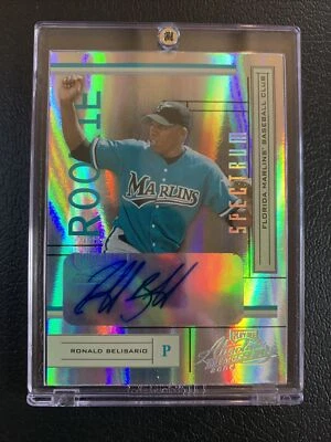 Ronald Belisario 2004 Absolute Autograph 249 Spectrum Silver Rookie 87/225 - Image 1 of 2