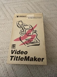 Vintage Videonics TM-1 Video TitleMaker and Character Generator w/ OEM AC Power - Picture 1 of 7