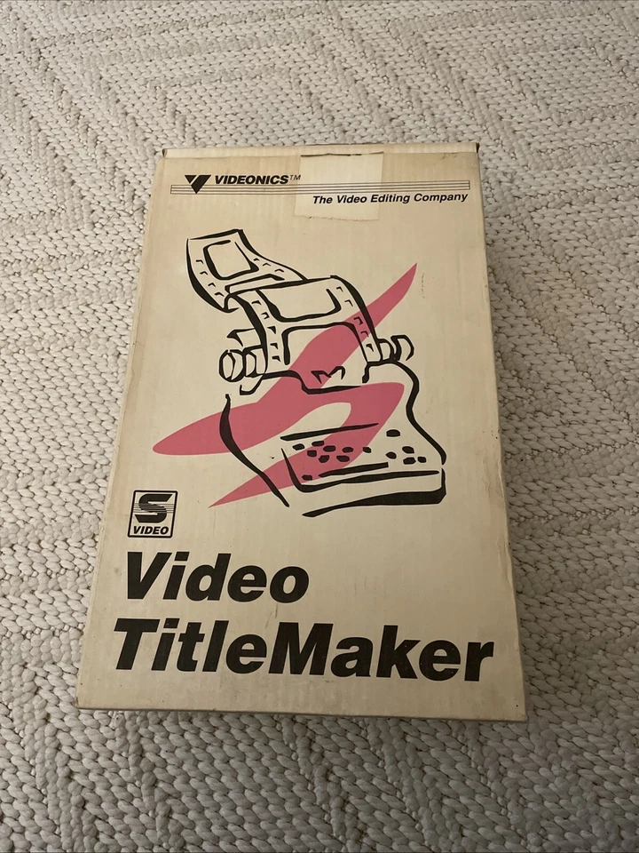 Vintage Videonics TM-1 Video TitleMaker e Gerador de Personagens com Energia CA Fabricante de Título de Vídeo com Fabricante de Equipamento Original - Imagem 1 de 4