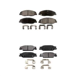 For 2009-2011 Cadillac STS With Base Brakes Front Rear Ceramic Brake Pads Kit 