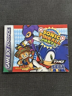 Sonic Pinball Party - Nintendo Gameboy Advance - Manual Instruction Booklet - Image 1 of 2