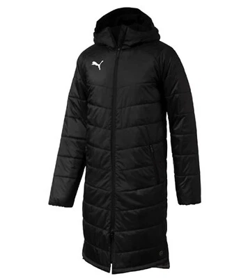 PUMA Liga Sideline Bench Jacket Long Fussball Parka Coach (655299 03) schwarz - Bild 1 von 4