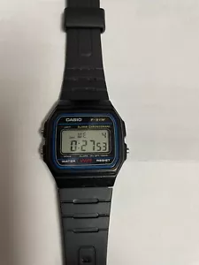 Vintage Casio F-91W Digital Quarzuhr 593 Alarm & Chronograph - Bild 1 von 3