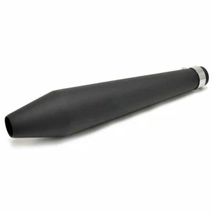 Terminale scarico marmitta moto custom cafe racer scrambler Hooligan nero opaco - Foto 1 di 4