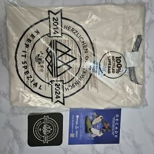 Adidas SPEZIAL Decade  T Shirt Small BNWT Exhibition + Free beer mat / Flyer