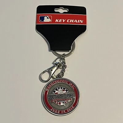 New 2018 MLB All Star Game Washington Nationals Park Baseball Key Chain - Image 1 of 4