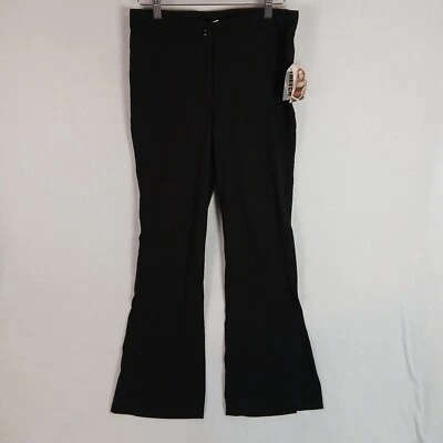 Vintage XOXO Flare Stretch Pants Juniors Size 9 30x32 Black Y2K Grunge Glam NWT - Image 1 of 4